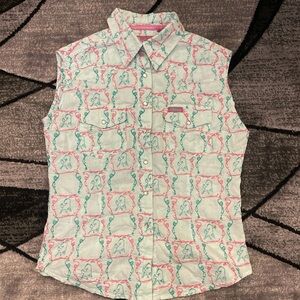 Vintage Cowgirl Hardware Embroidered Horse Top